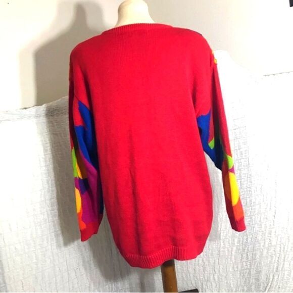I.B. Diffusion VTG Original 90's Colorful Sweater Size Small - Picture 9 of 9